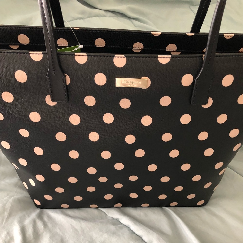 Kate Spade large polka dot purse